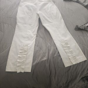 Pull on ankle pants, with cute details on the back of the ankle.